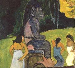 Detalle de escena de danza