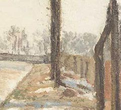 Detalle de los rboles que bordean el camino