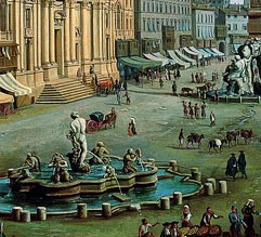 Detalle de planta de Piazza Navona.