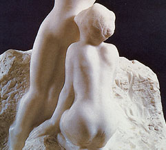 Detalle de figura arodillada